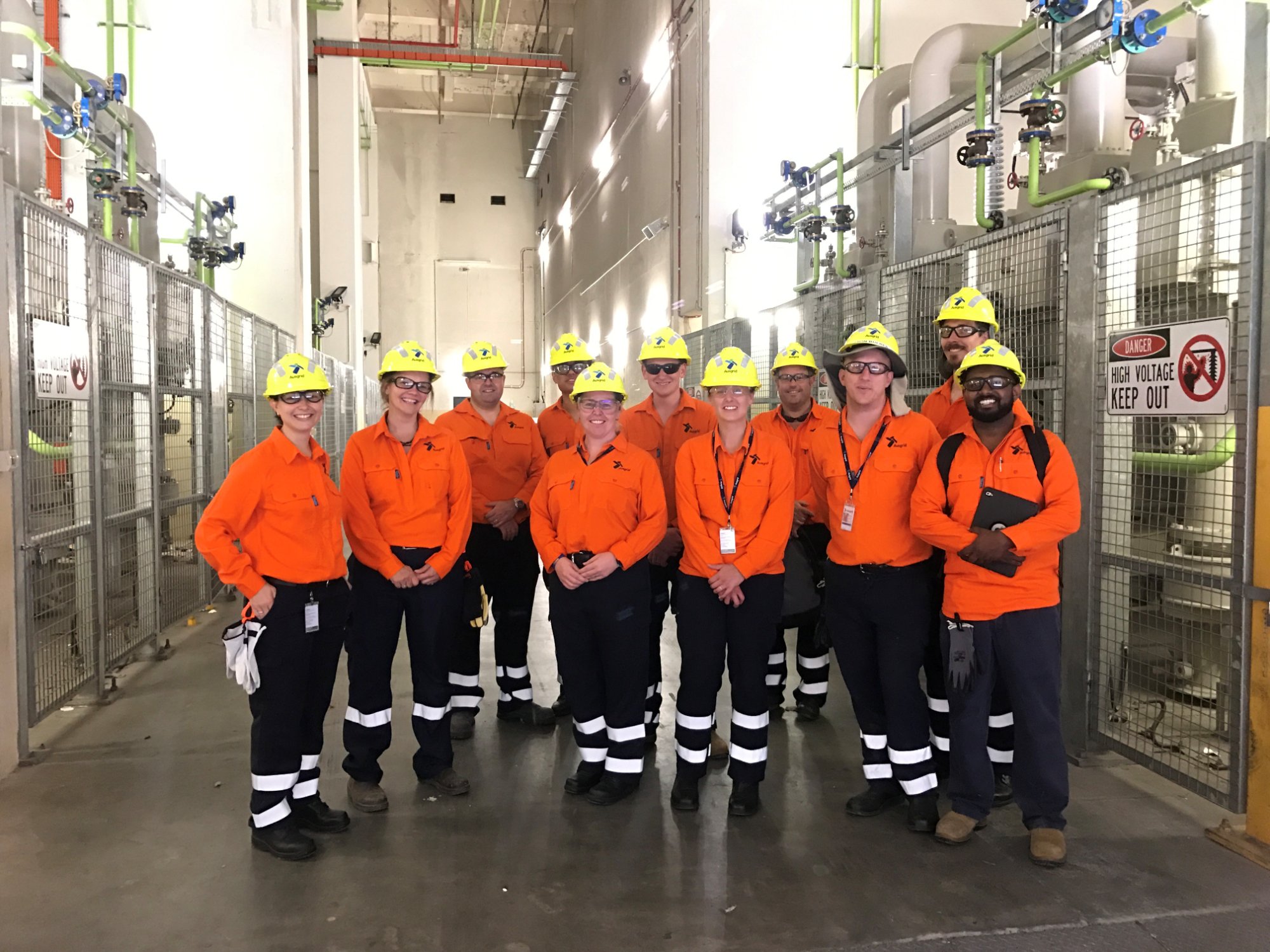 Ausgrid team, high voltage substation